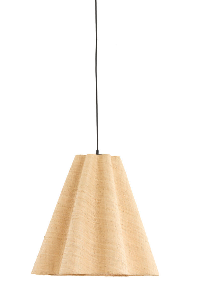Lámpara colgante beige en forma de cono Light & Living Bezaha - Ø 50 cm - Imagen 2