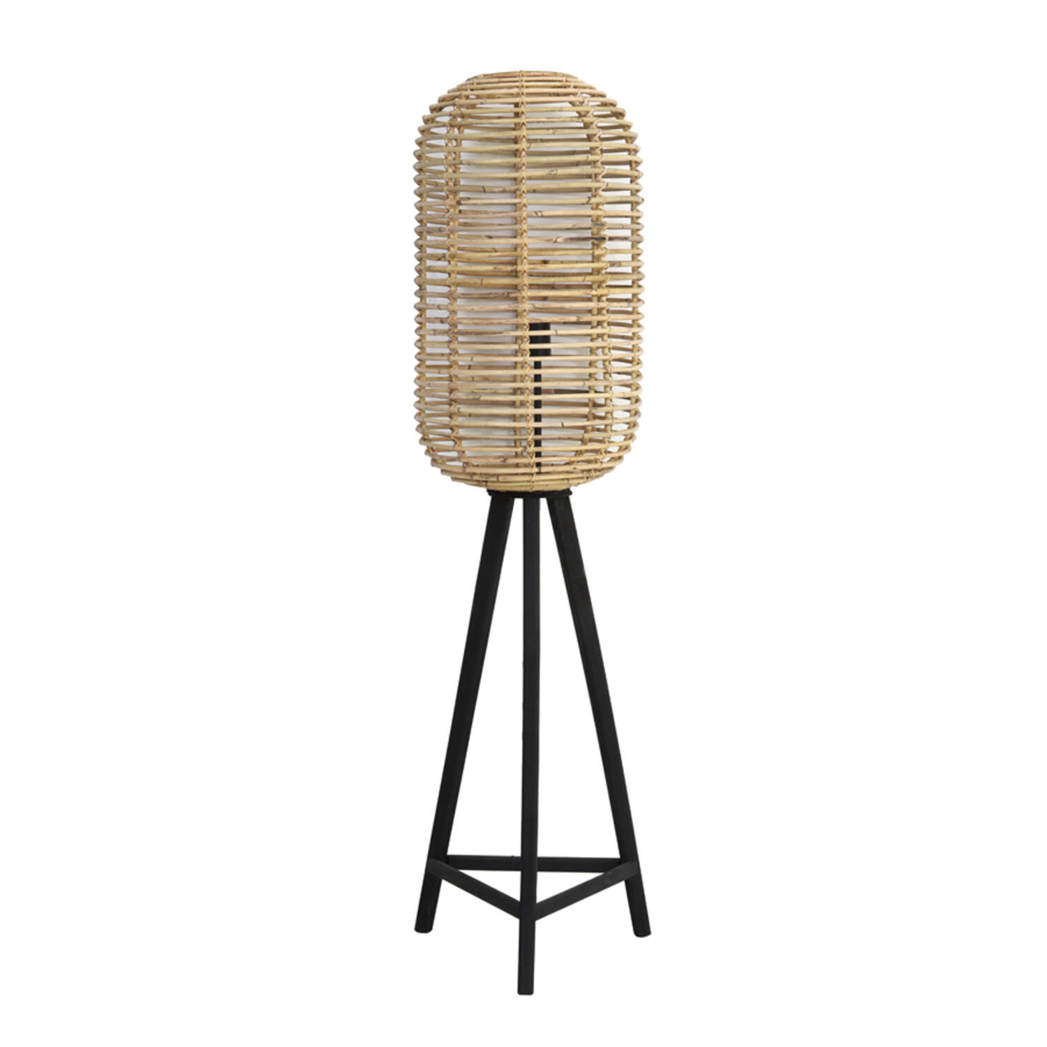 Lámpara de pie de ratán Light & Living Tabana – H. 140 cm
