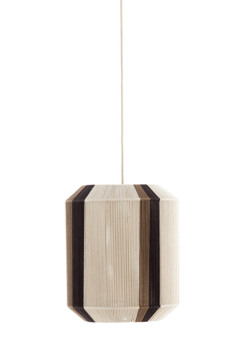 Lámpara colgante con tela rayada Light & Living Kozana - Ø 36 cm - Imagen 2