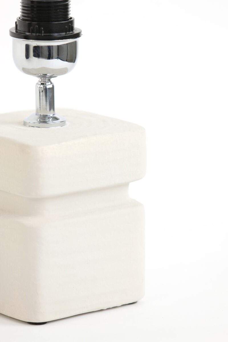 Base de lámpara blanca clásica Light & Living Amta - H. 24,5 cm - Imagen 6
