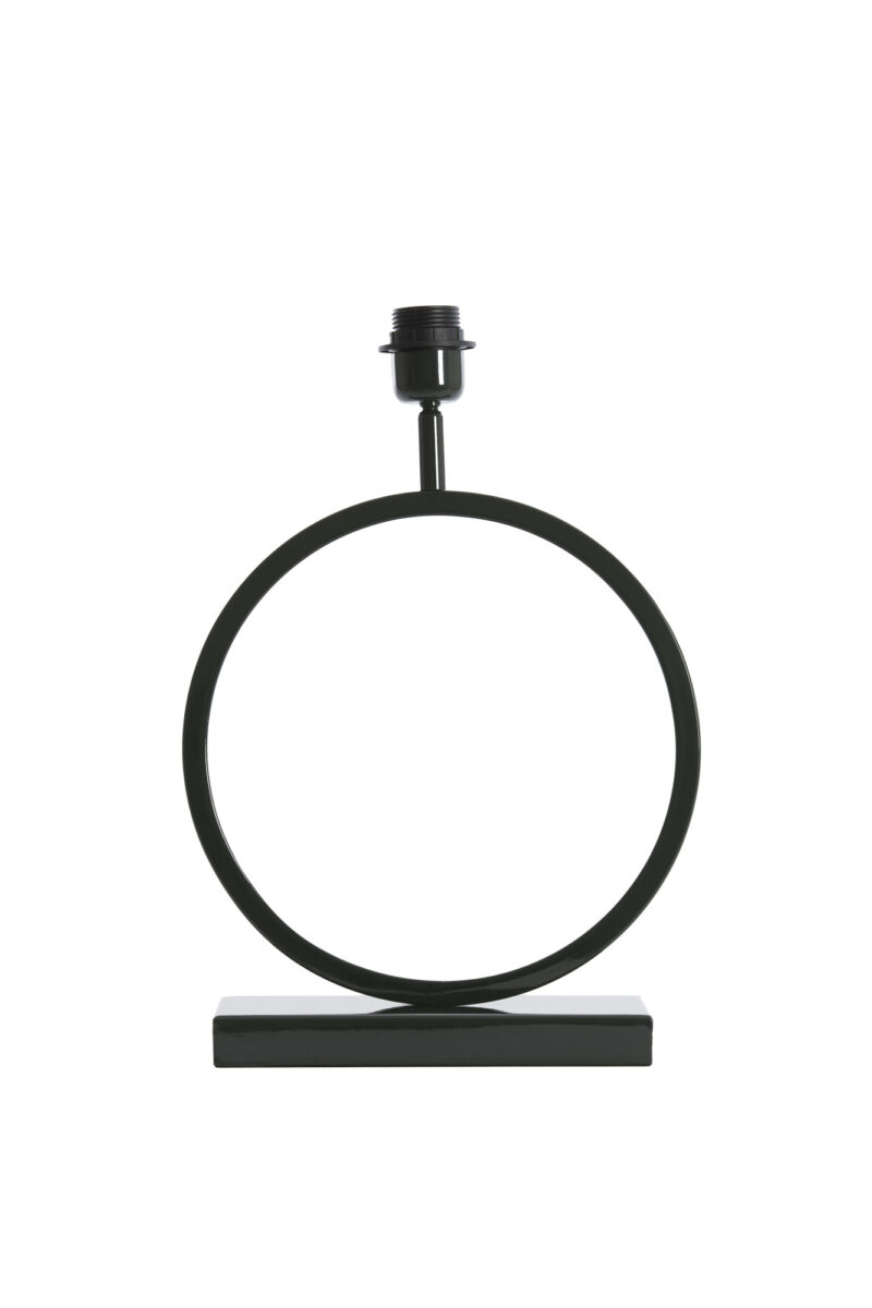 Base de lámpara metálica negra redonda Light & Living Liva - H. 43 cm - Imagen 2