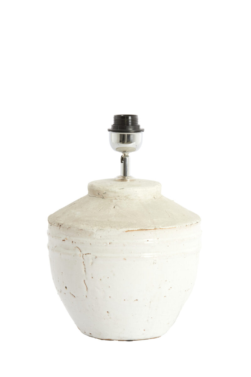 Lámpara de mesa blanca de cerámica Light & Living Toba – H. 35 cm - Imagen 2