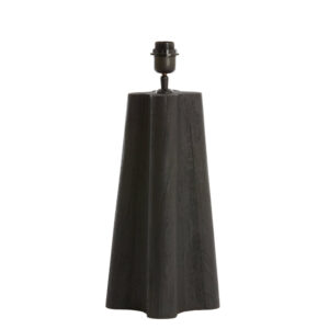 Base de lámpara de madera negra Light & Living Navelli - H. 40 cm