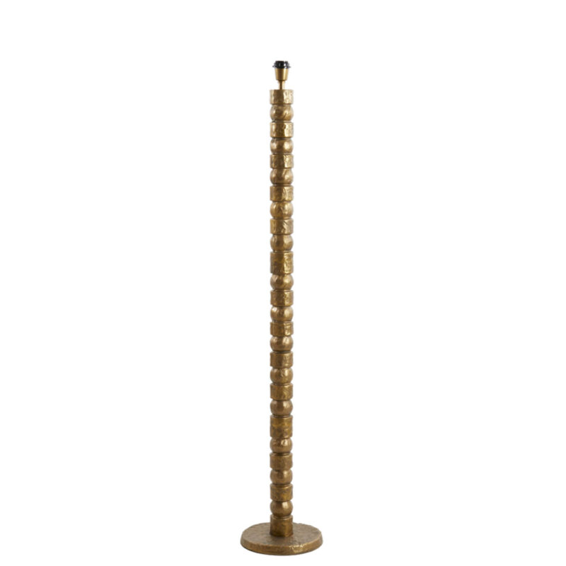 Base de lámpara dorada con relieve Light & Living Akti - H. 146 cm
