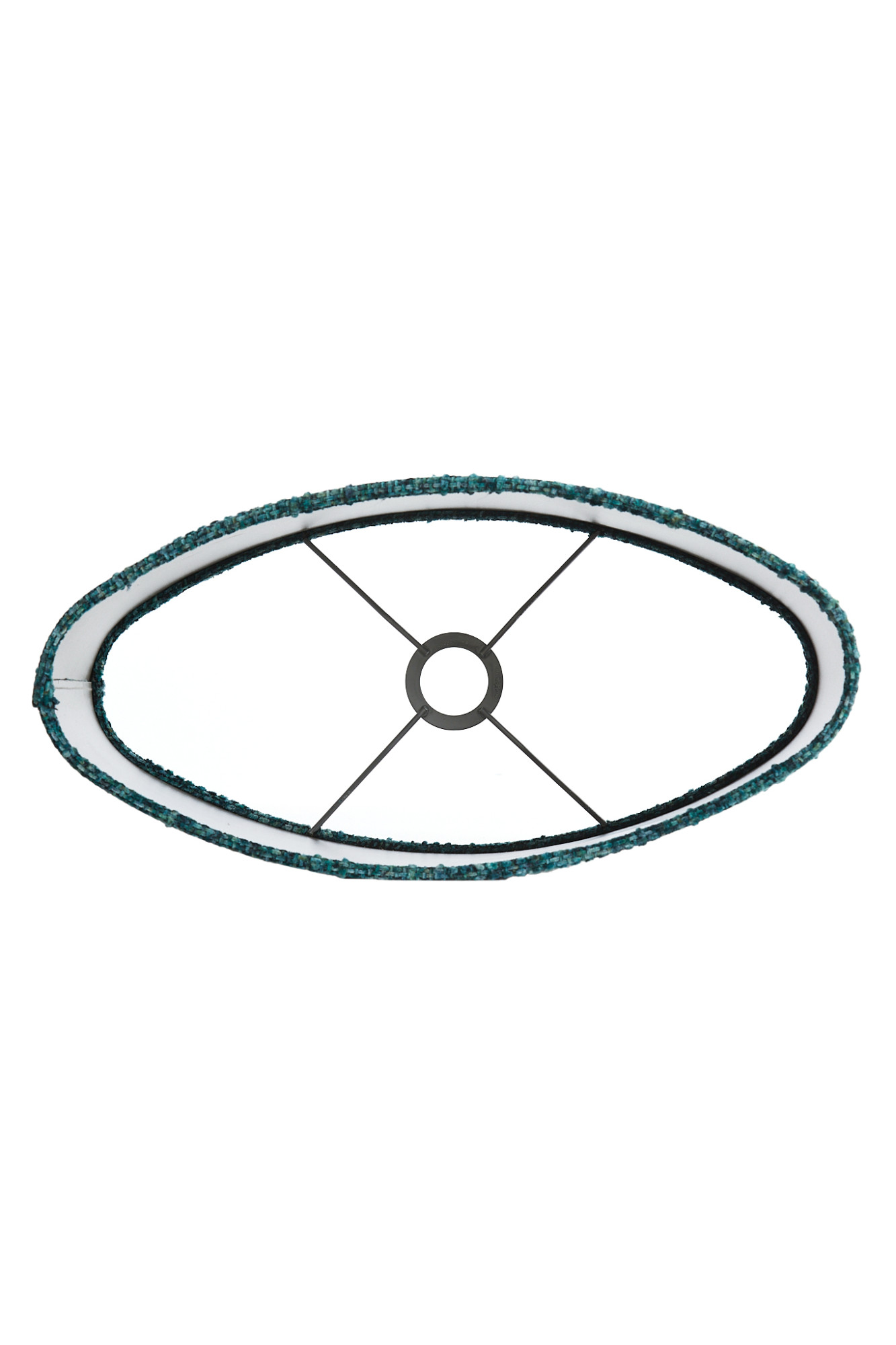 Pantalla de lámpara de tela turquesa en forma cilíndrica Light & Living Osire - Imagen 7