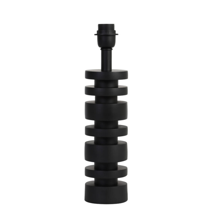 Base de lámpara negra diseño Light & Living Desley - H. 36 cm