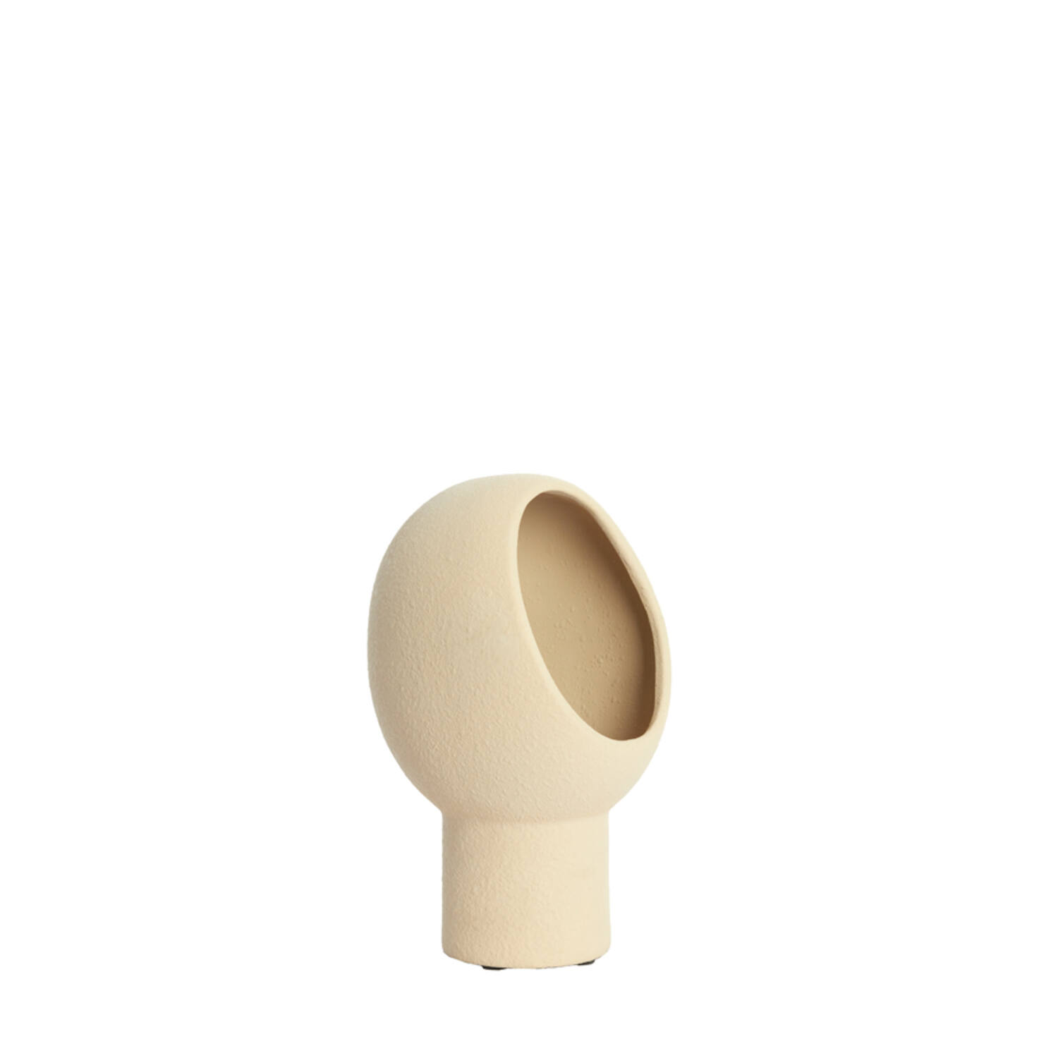 Lámpara de mesa redonda beige Light & Living Monk - H. 30 cm