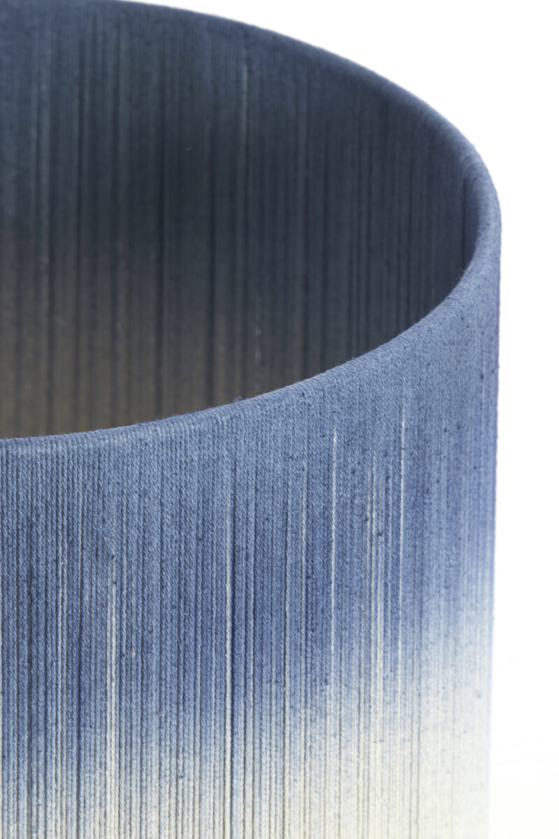 pantalla de lámpara de tela azul en forma cilíndrica Light & Living Tossa - Ø 35 cm - Imagen 4