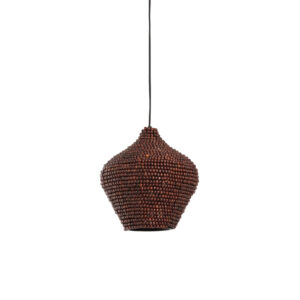 Lámpara marrón de ratán con cuentas Light & Living Kalenga - Ø 28 cm