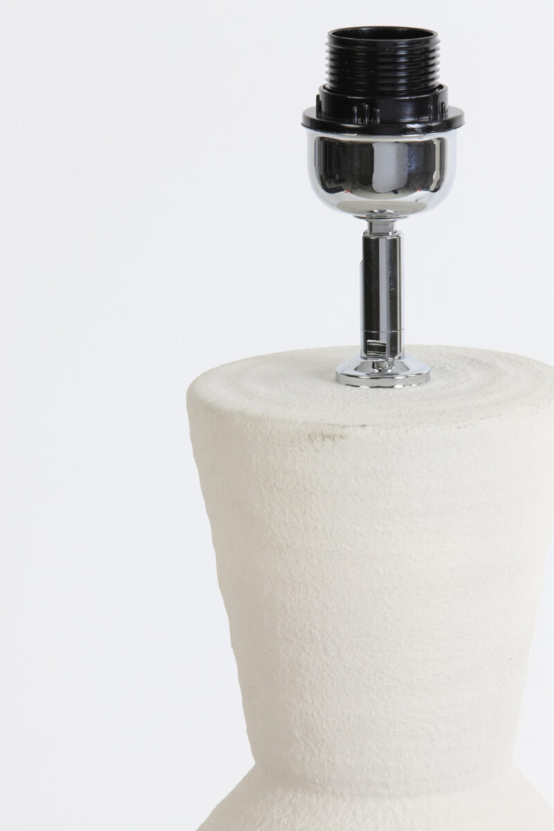 Base de lámpara elegante en blanco Light & Living Ayla – H. 51 cm - Imagen 3
