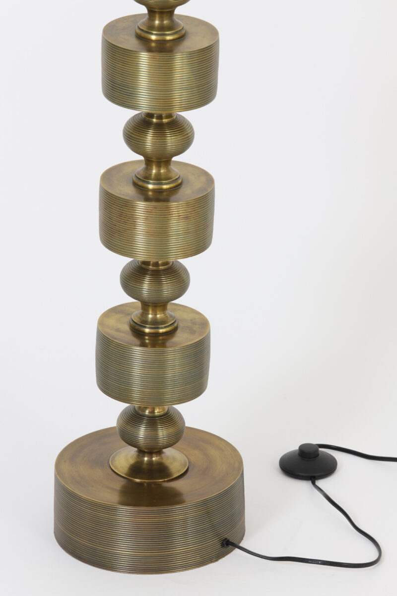 Base de lámpara dorada estilo vintage Light & Living Gody - H. 137 cm - Imagen 6