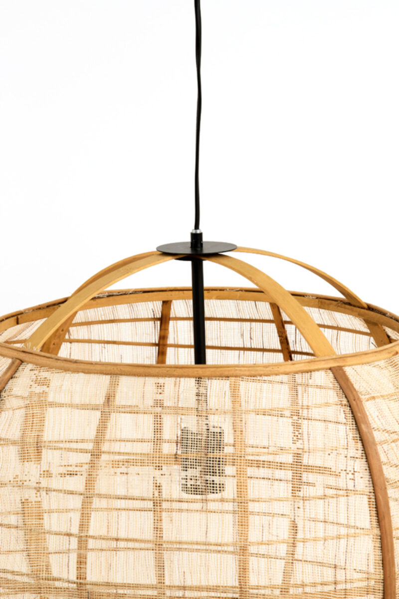 Lámpara colgante de ratán con diseño orgánico Light & Living Reeva - Ø 58 cm - Imagen 3