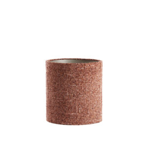 Pantalla de lámpara de terracota en forma de cilindro de tela Light & Living Osire - Ø 30 cm