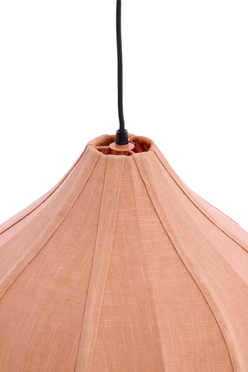 Lámpara colgante de tela color cobre con brillo cálido Light & Living Pasto - Ø 47 cm - Imagen 3