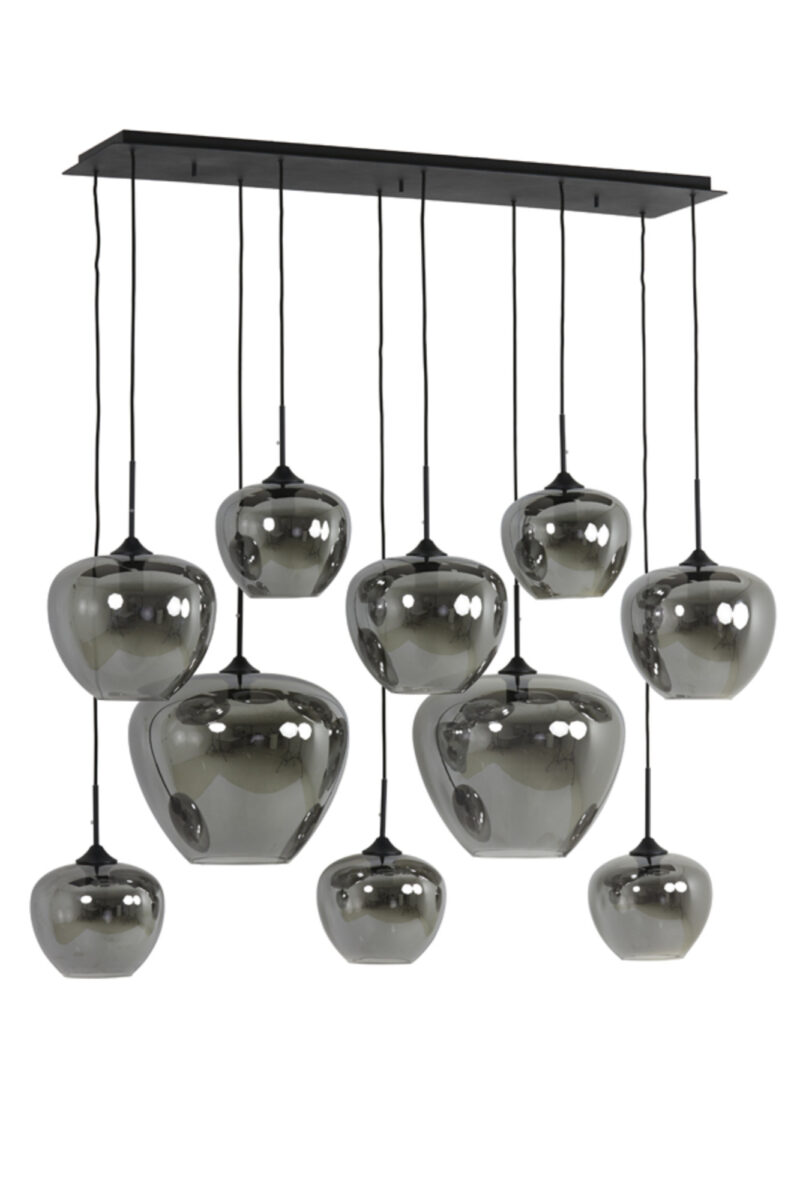 Lámpara colgante múltiple de vidrio ahumado Light & Living Mayson – An. 120 cm - Imagen 2
