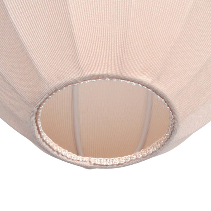 Pantalla de forma de gota en textil beige Mexlite – Ø 25 cm - Imagen 6