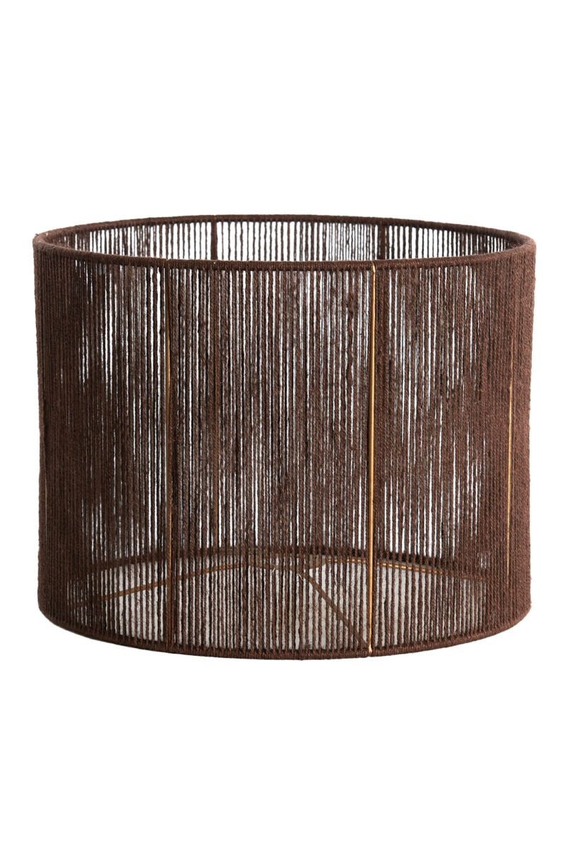 Pantalla de lámpara de hilo marrón cilindro Light & Living Tossa - Ø 40 cm - Imagen 2