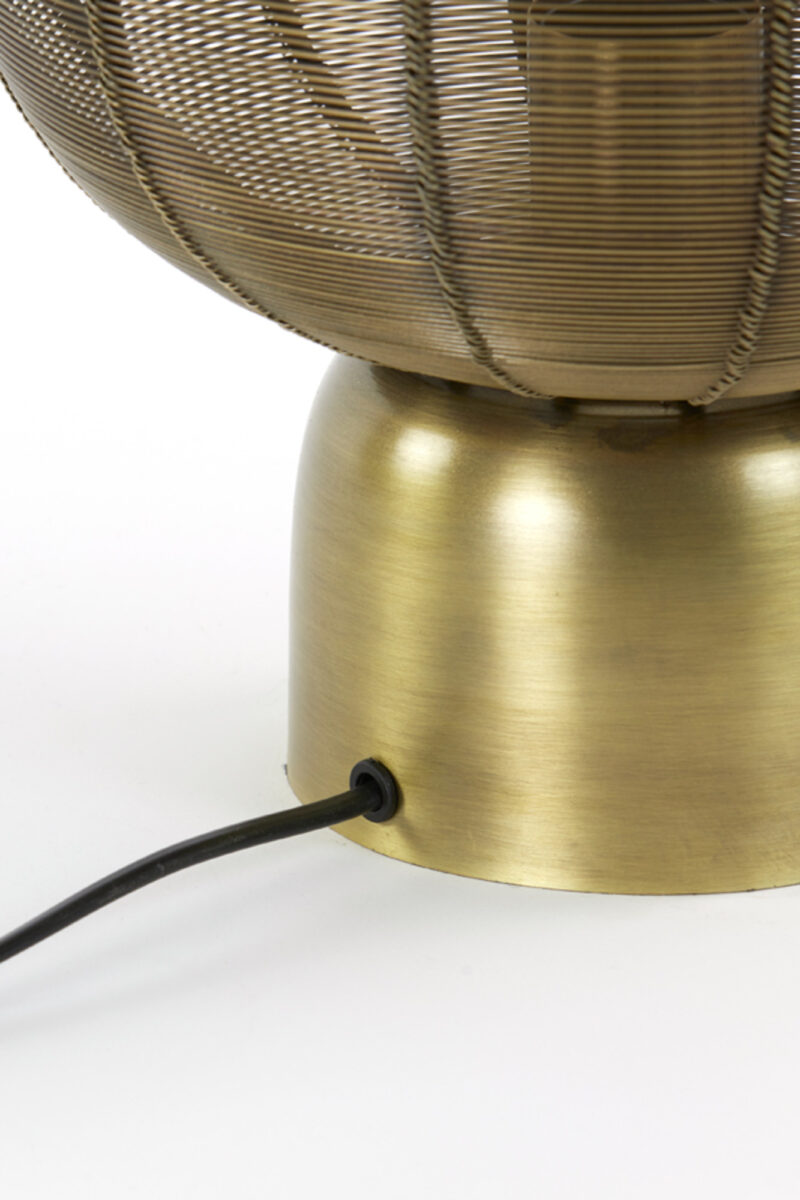 Lámpara de alambre dorado con forma redonda Light & Living Suneko – H. 34 cm - Imagen 9