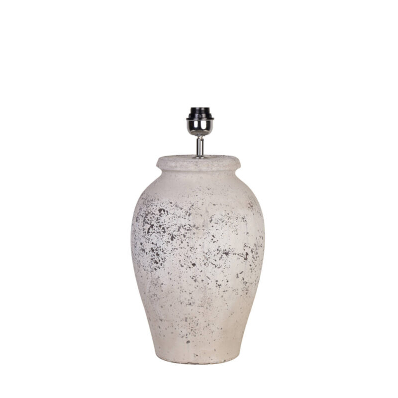 Lámpara de mesa rústica base de cerámica Light & Living Vulsini - H. 50 cm