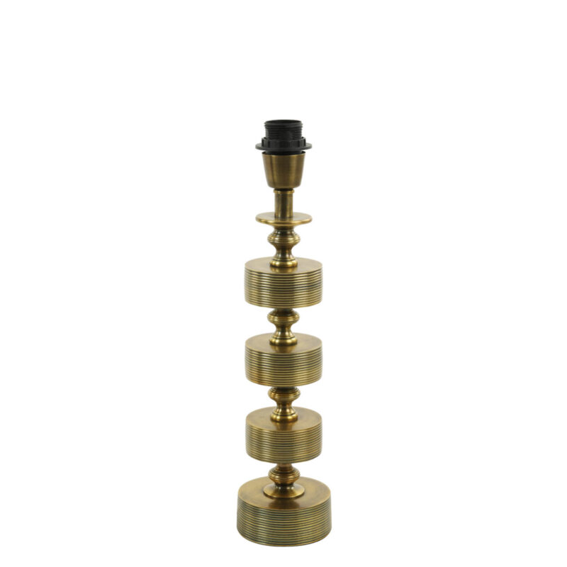Base de lámpara moderna con estrías Light & Living Gody - H. 43 cm