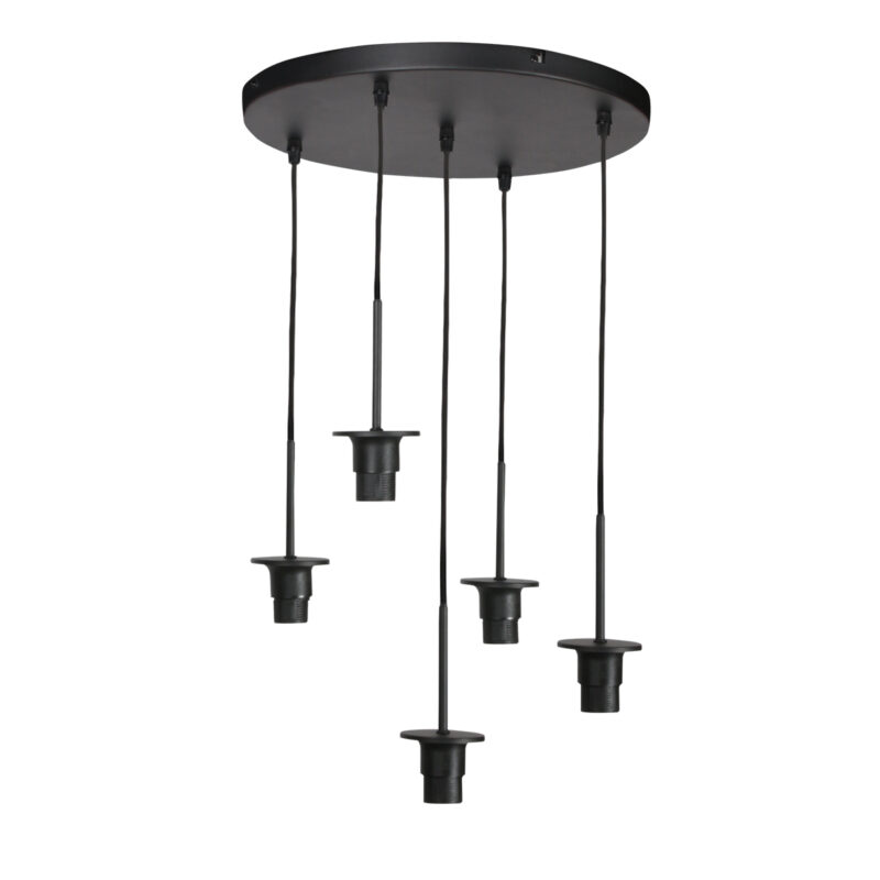 Lámpara colgante con 5 portalámparas y cables regulables Mexlite HaloSwap - Imagen 6