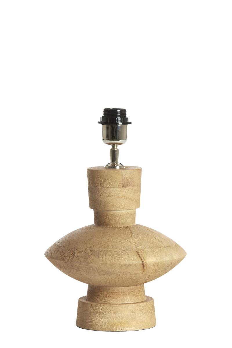 Diseño de base de lámpara de madera Light & Living Fiera - H. 25 cm - Imagen 2