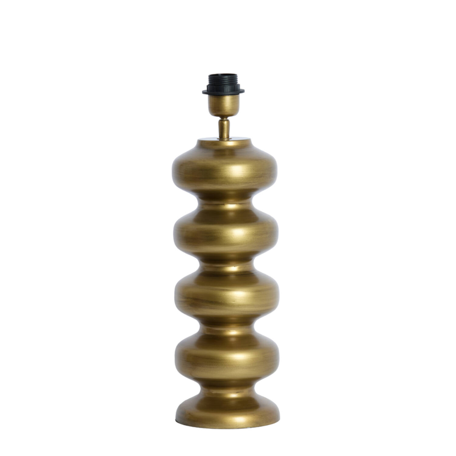 Base de lámpara dorada con diseño estriado Light & Living Soroca - H. 42 cm