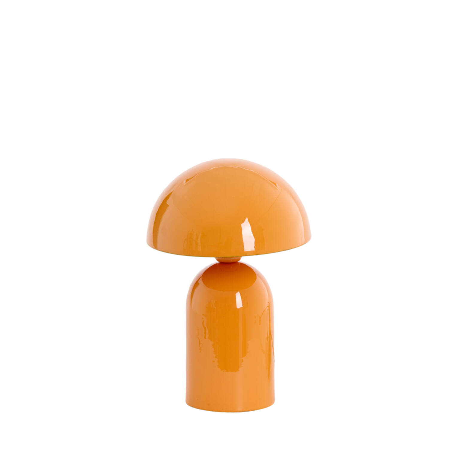 Lámpara de mesa naranja con acabado brillante Light & Living Tolima – H. 35 cm