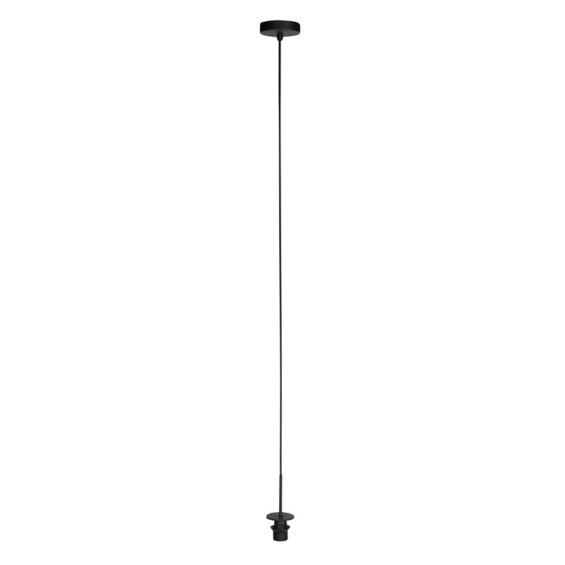Lámpara colgante negra con casquillo E27 y cable regulable Mexlite HaloSwap - Ø 10 cm - Imagen 2