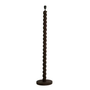 Base de lámpara de madera oscura Light & Living Nanno - H. 138 cm