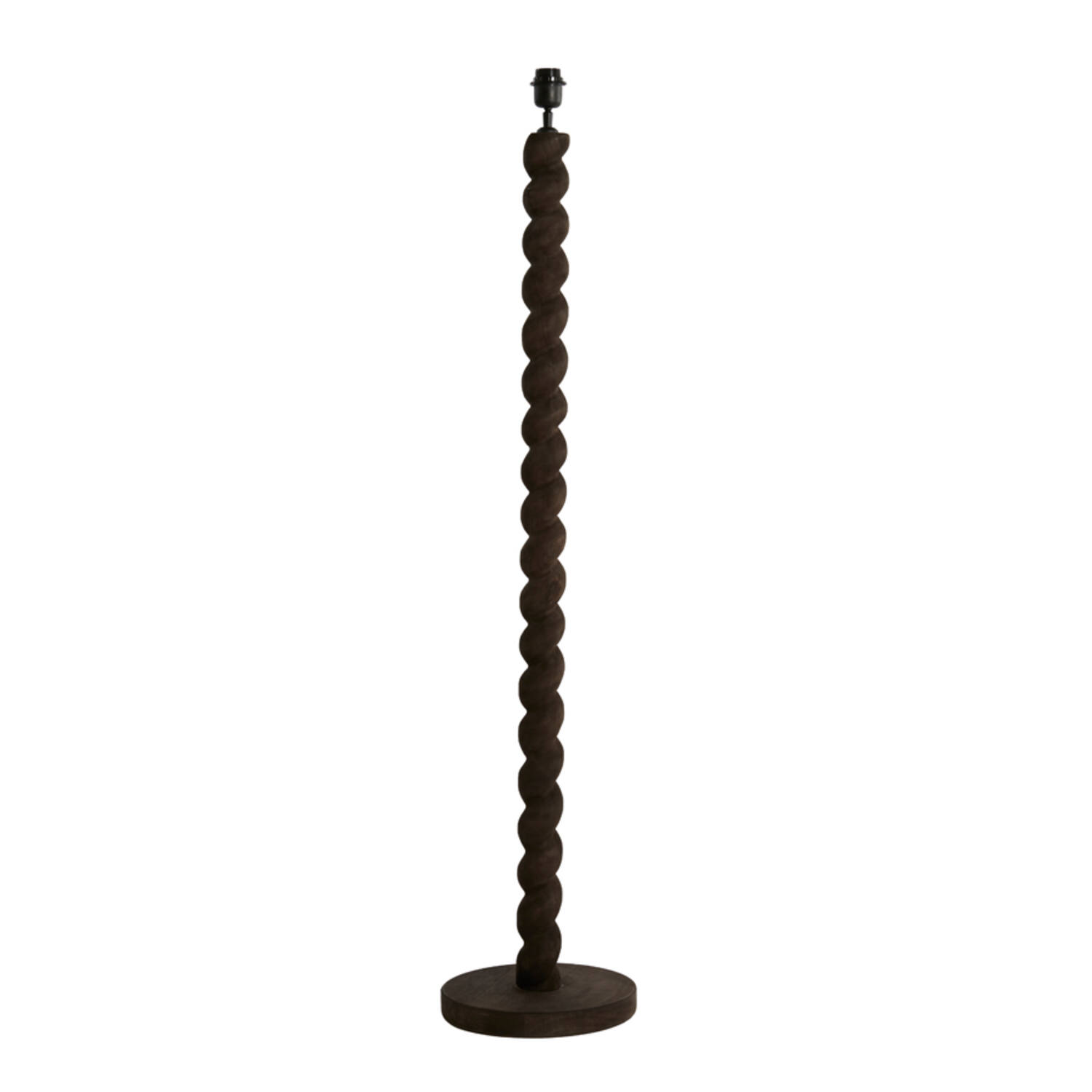 Base de lámpara de madera oscura Light & Living Nanno - H. 138 cm