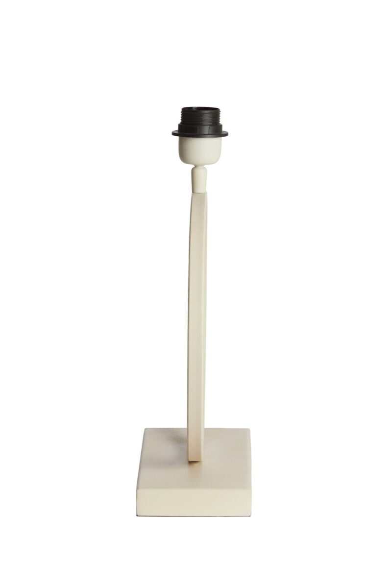 Base de lámpara beige moderna con forma circular Light & Living Liva - Imagen 4