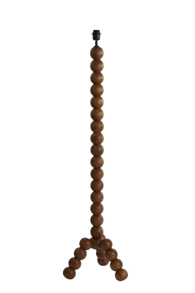 Pie de lámpara de madera con diseño audaz Light & Living Veglio - H. 130 cm - Imagen 2