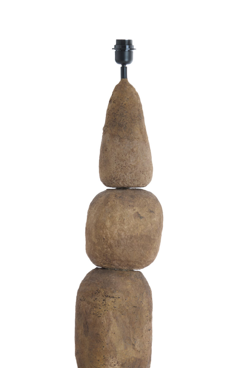 Base de lámpara de piedra diseño multicapa Light & Living Marree - H. 135 cm - Imagen 3