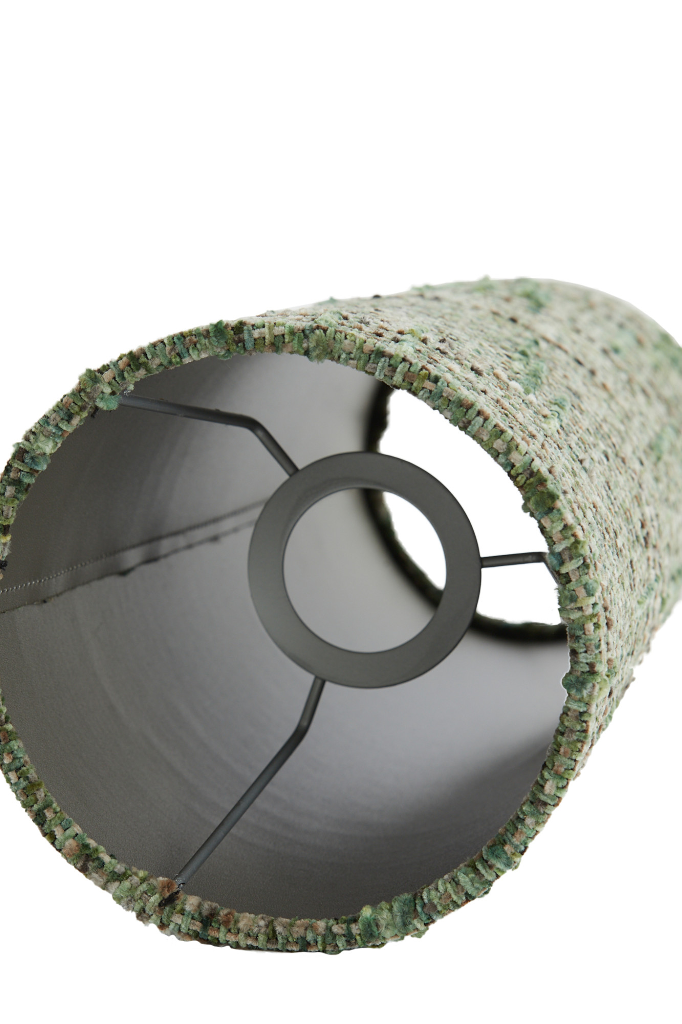 Pantalla de lámpara cilíndrica de tela verde Light & Living Osire - Imagen 6