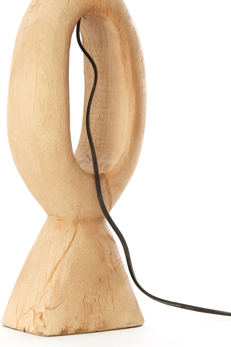 Base de lámpara de madera decorativa Light & Living Django - H. 58 cm - Imagen 6