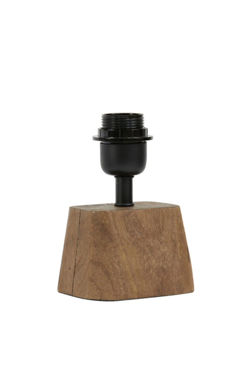 Base de lámpara de madera con casquillo Light & Living Kardan - H. 19 cm - Imagen 2
