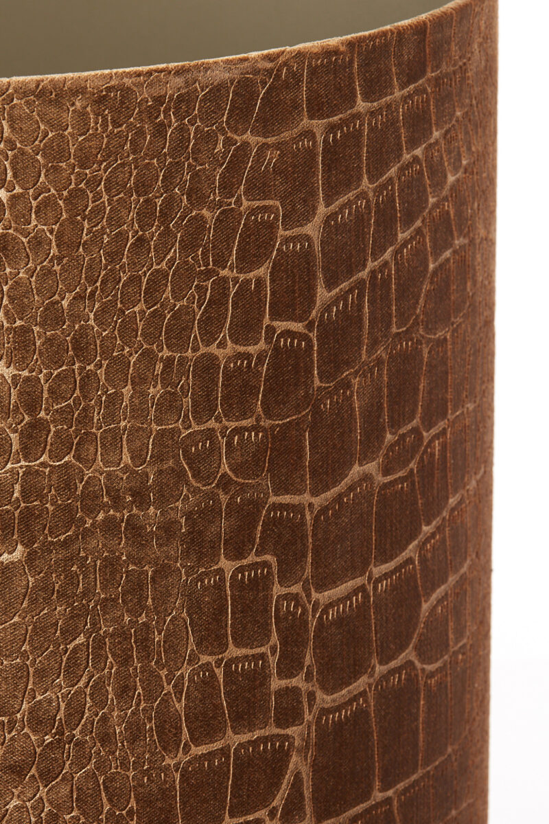 Pantalla de lámpara dorada con estampado de cocodrilo Light & Living Praya - Ø 50 cm - Imagen 7