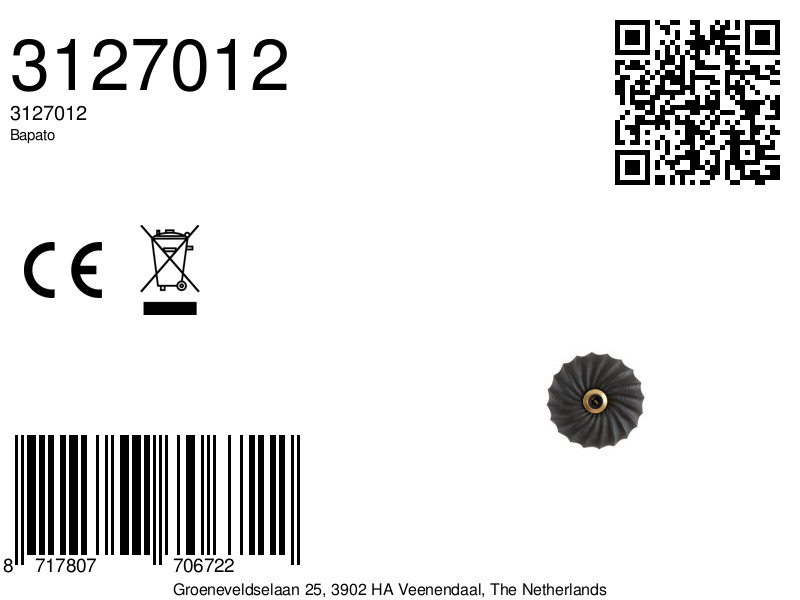 Pantalla acanalada negra Light & Living Bapato - Imagen 5