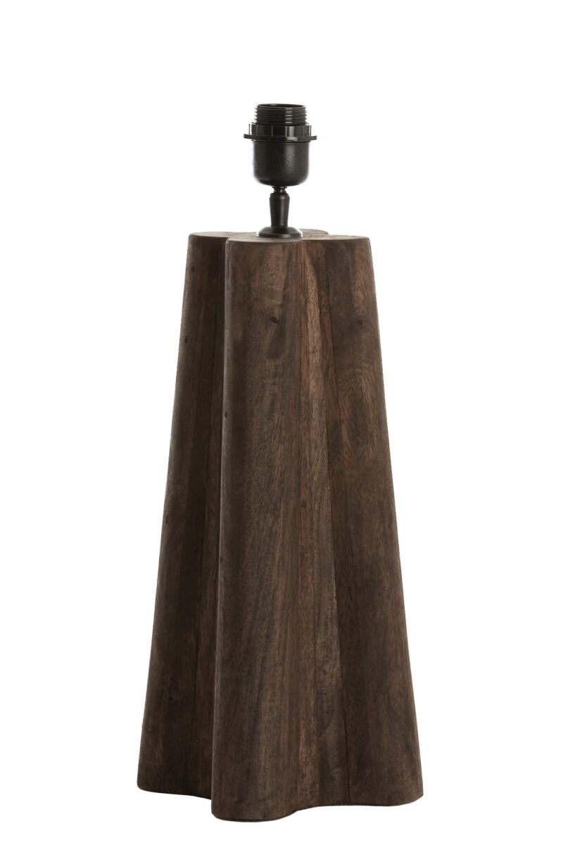 Gran base de lámpara de madera con casquillo Light & Living Navelli - H. 40 cm - Imagen 3