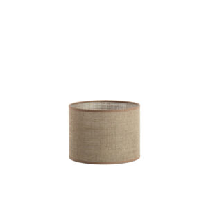 Pantalla de lámpara beige en forma cilíndrica Light & Living Caden - Ø 20 cm