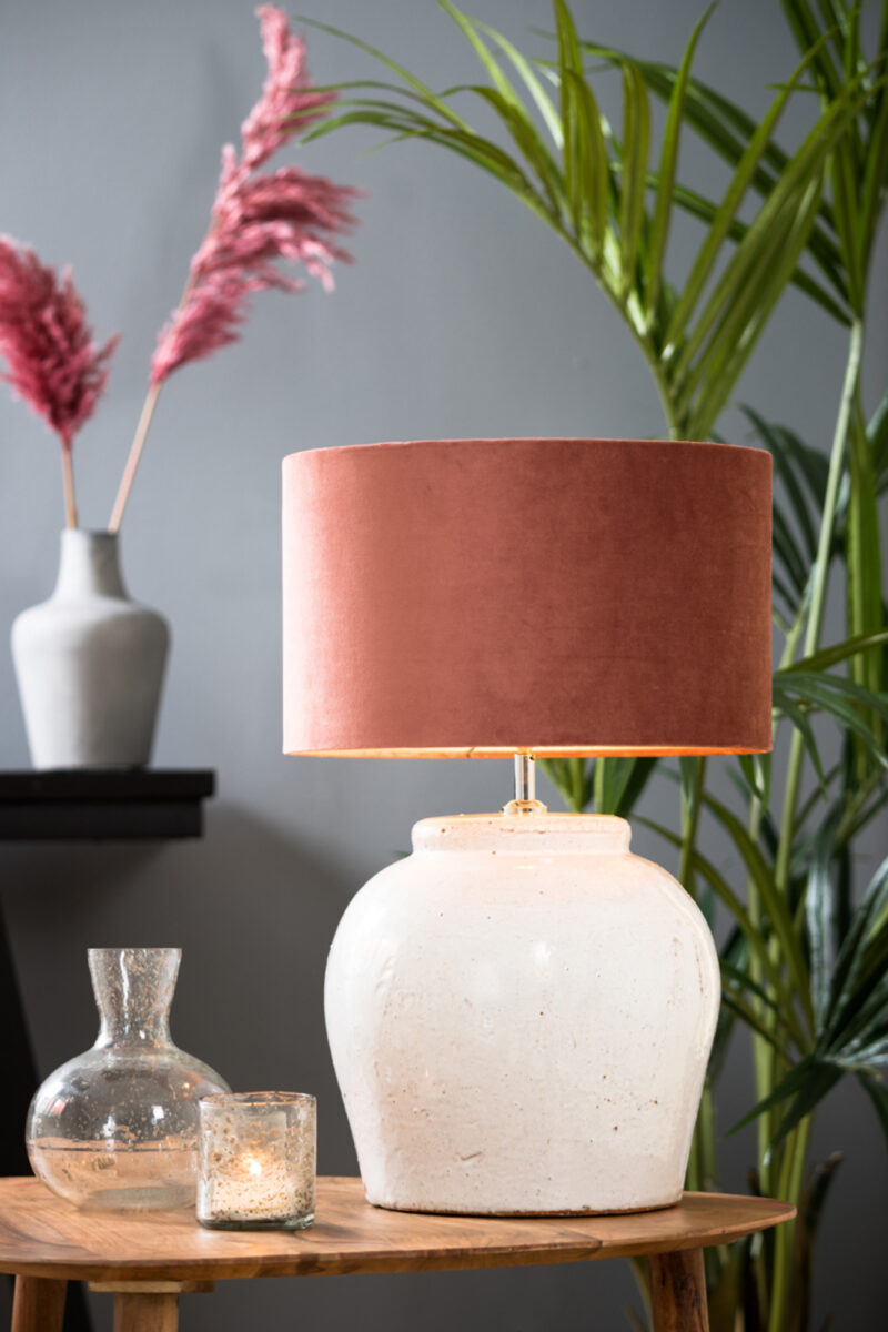 Base de lámpara blanca en forma de bola Light & Living Etna - H. 40 cm - Imagen 4