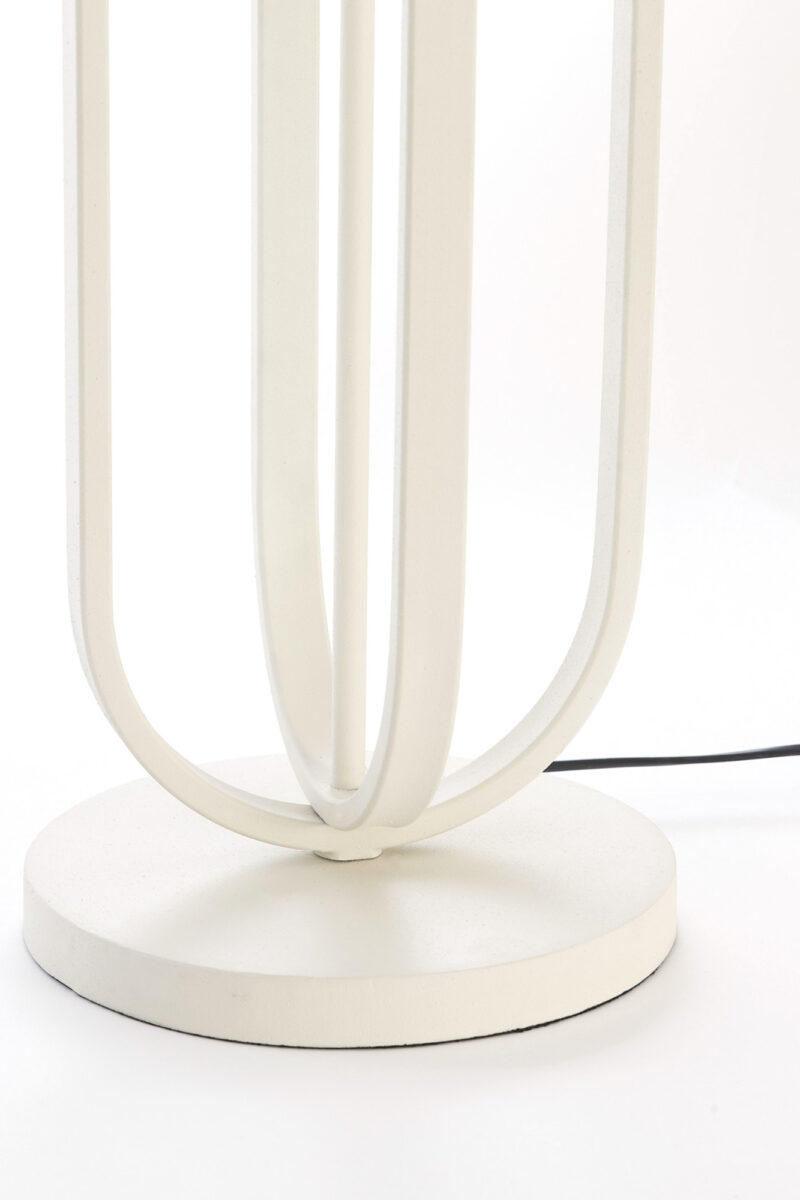 Base de lámpara metálica moderna blanca Light & Living Aster - H. 140 cm - Imagen 5