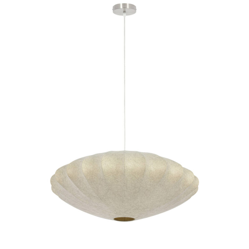 Lámpara colgante beige con pantalla textil Light & Living Fay - Ø 70 cm