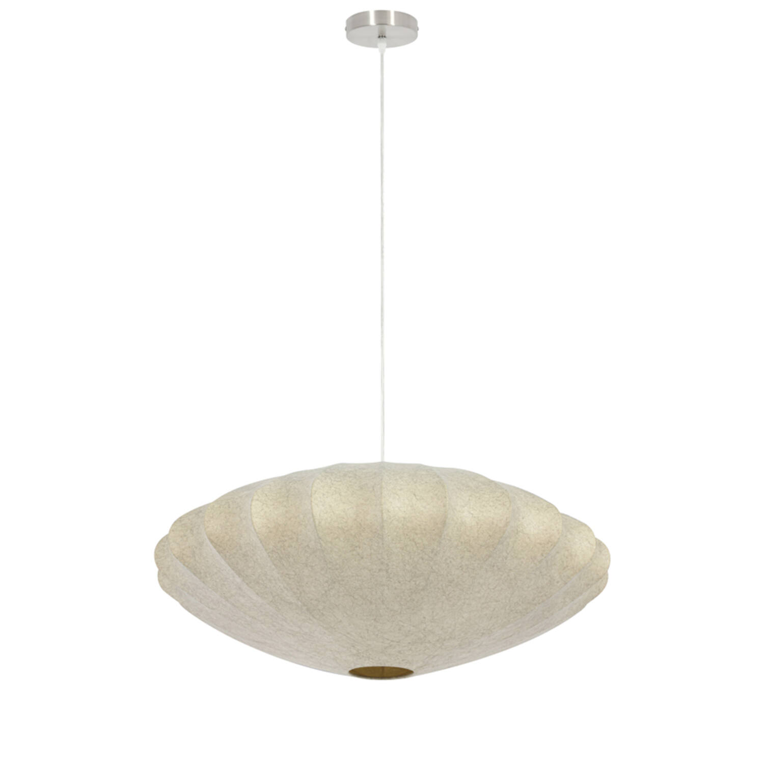 Lámpara colgante beige con pantalla textil Light & Living Fay - Ø 70 cm