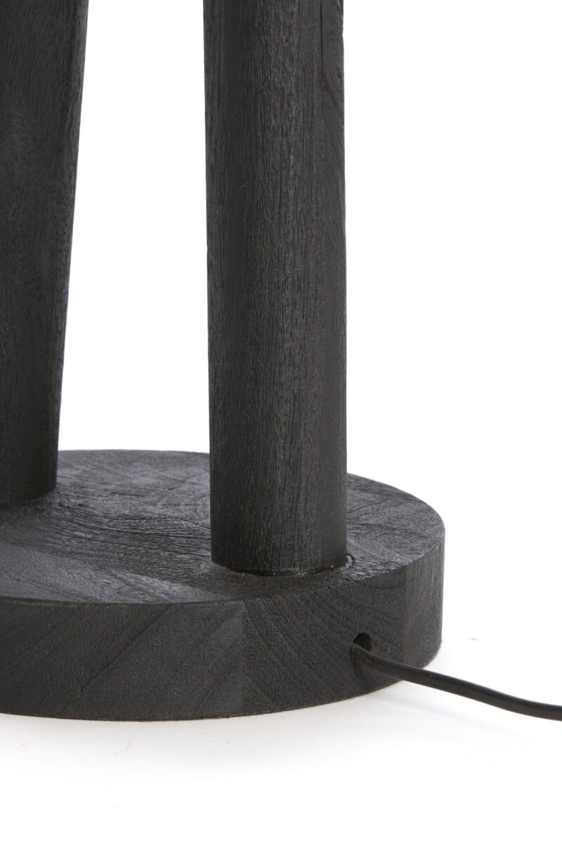 Estructura de madera negra para lámpara de mesa Light & Living Xitta - Imagen 5