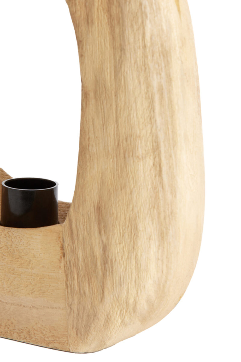 Base de lámpara de madera en forma ovalada Light & Living Kelafo - H. 30 cm - Imagen 7
