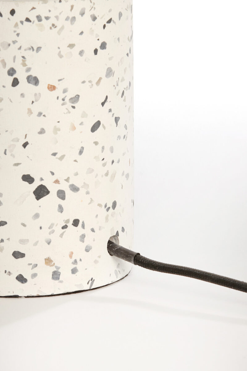 Base de lámpara de cilindro con motivo de terrazo Light & Living Randy - H. 41 cm - Imagen 5