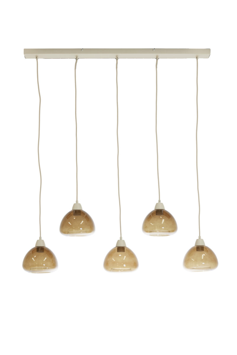 Lámpara metálica dorada con vidrio Light & Living Bisho – An. 104 cm - Imagen 2