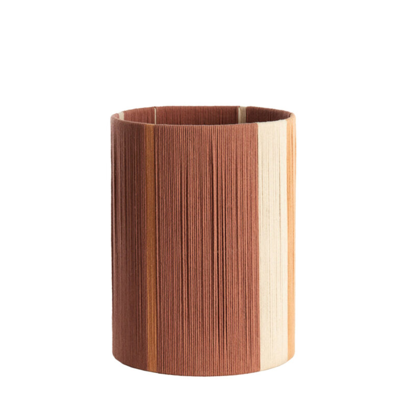 Pantalla de lámpara de tela en tonos marrones Light & Living Medan - Ø 30 cm